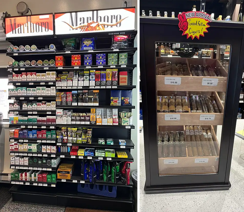 tobacco products sold at West Main Liquors in decatur illinois